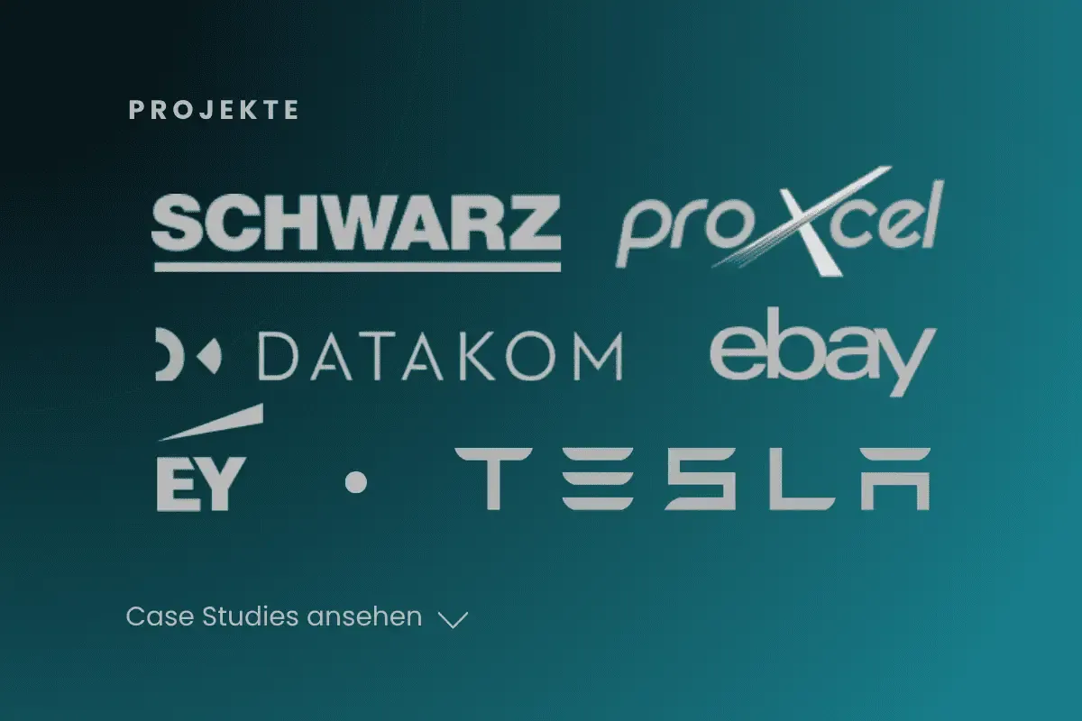 Auswahl unserer Kundenprojekte: Schwarz Gruppe, proXcel, Datakom, ebay, EY, Tesla | Gallmond IT Personalberatung